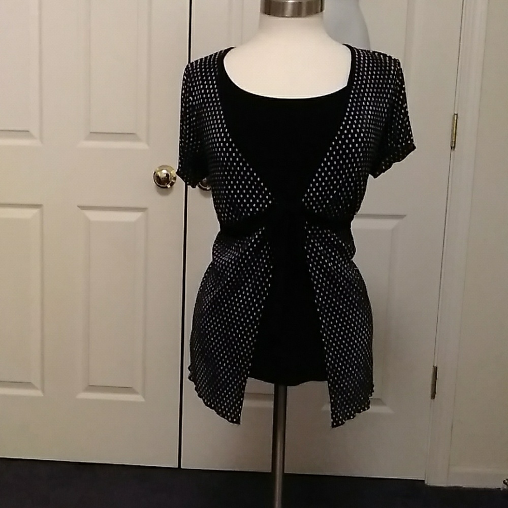 Black & White Plus size Top